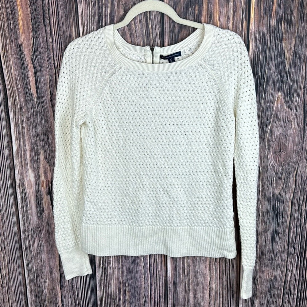 AEO- Cream Colored Sweater- Size Med